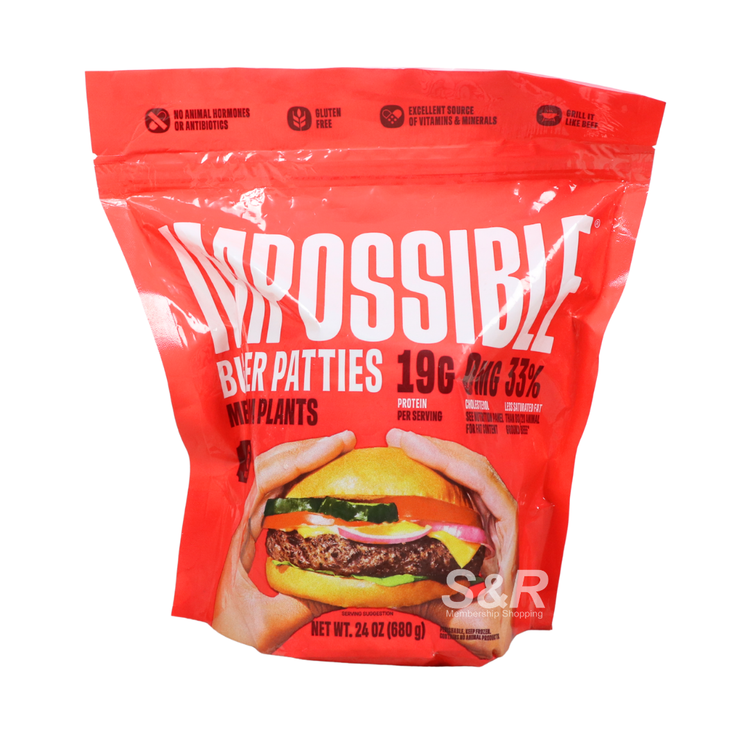 Impossible Burger Patties (Meat from Plants) 680g